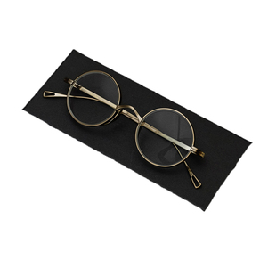 约翰列侬纯钛复古手工眼镜架高度近视显薄宽边小圆框万年龟99同款