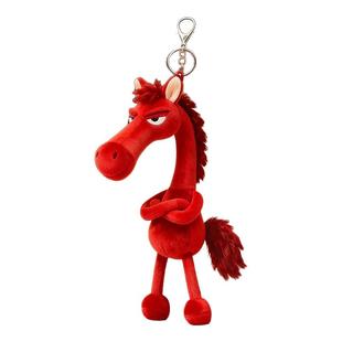 钥匙扣2026年新款马年吉祥物毛绒公仔娃娃干坤马新年礼物黑马玩偶