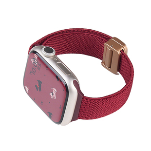 【细款】适用iWatchs11表带烟紫applewatch11秋冬款苹果手表s10腕带S9高级编织s8磁吸尼龙se3小众ultra女款