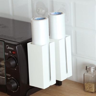 厨房保鲜膜收纳架杂物收纳盒冰箱磁铁磁吸侧壁挂架垃圾袋置物架