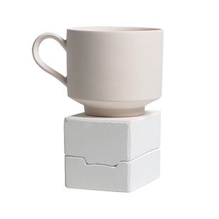 碎花杯陶艺模具 陶瓷石膏注浆模具咖啡杯水杯泥浆灌浆 大象陶文化