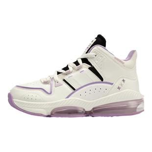 乔丹篮球鞋女款秋冬皮革面防水气垫缓震耐磨实战初中女学生运动鞋