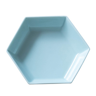 中式陶瓷茶点盘零食水果托盘迷你小号点心盘茶台茶配件六边壶承盘