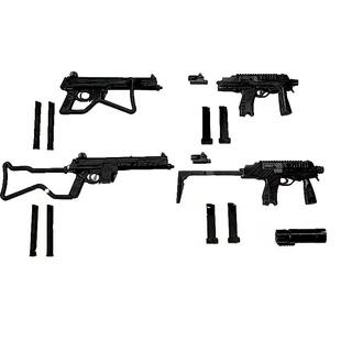 1/12 兵人武器配件 MP9 & MPL 9mm冲锋枪模型 FIGMA配件 不可发射