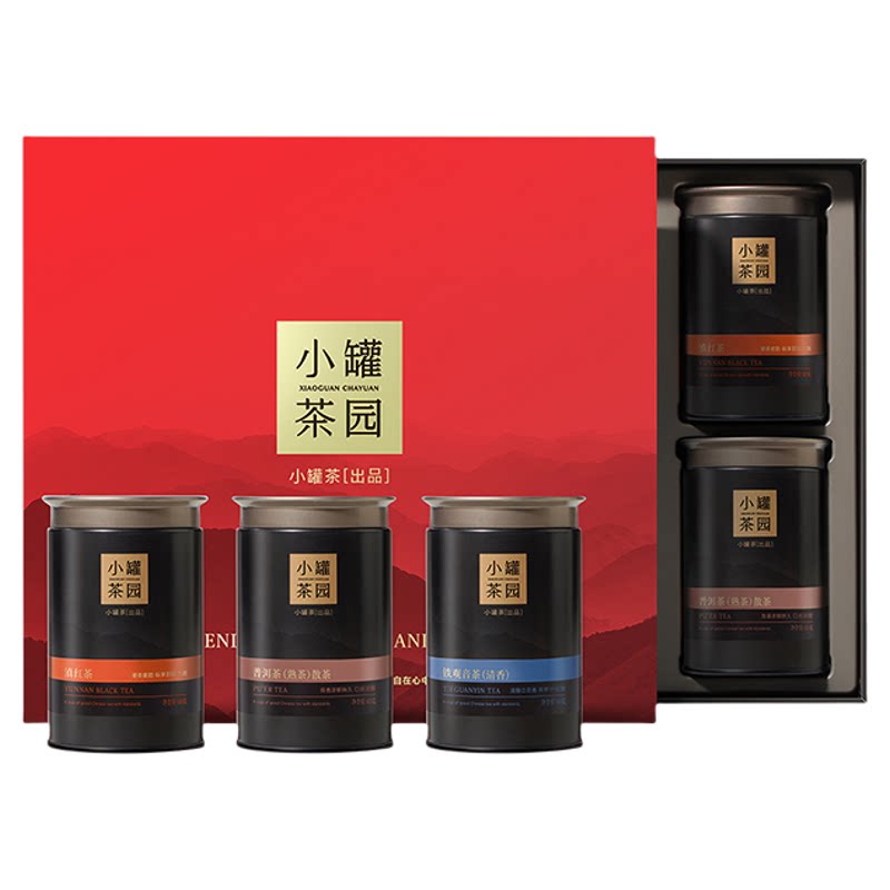 小罐茶园锦绣山河礼盒+茶具套组