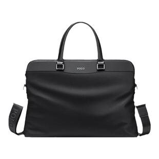 POLO保罗男士公文包防泼水商务出差多功能手提包时尚单肩包斜挎包