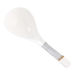 骨瓷大汤勺汤匙陶瓷长柄大勺子家用餐具勺欧式简约瓷器勺大调羹