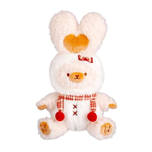 玩心派礼物系列狐狸形玩偶毛绒兔子公仔娃娃情人节生日送男女生