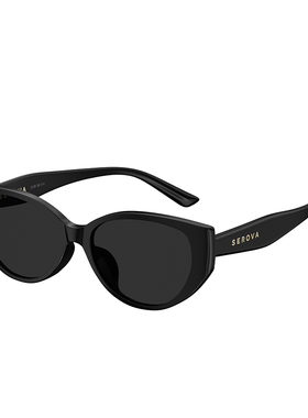 施洛华26新品猫眼小框太阳镜男复古遮阳防晒墨镜女款防紫外线9109