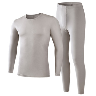ab内衣男士保暖套装莫代尔棉弹力轻薄透气圆领打底秋衣秋裤TF10