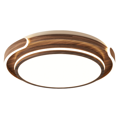 中古风胡桃木色吸顶灯