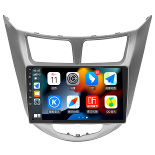 适用现代瑞纳瑞奕中控显示大屏改装安卓汽车载倒车影像导航一体机