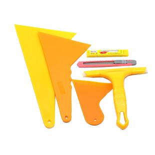 车窗内饰专用刮板牛筋橡胶塑料小刮片汽车玻璃太阳膜贴膜套装工具