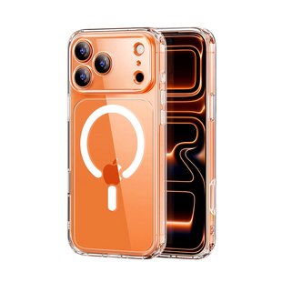 适用苹果17pro手机壳磁吸充电iPhone17软边透明17ProMax气囊防摔保护套16新款全包一体AI拍照按键ip精孔男女
