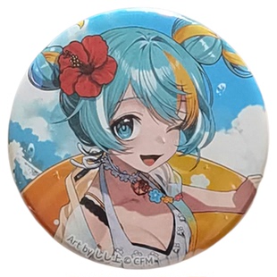 官谷初音未来冲绳那霸国际通限定联动吧唧徽章文件夹时雨羽衣