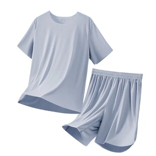 莫代尔男士睡衣冰丝夏季天短袖2026新款学生青少年家居服套装薄款