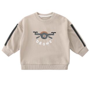 儿童卫衣男童秋冬红色新年服宝宝上衣春秋婴幼儿休闲衣服男孩春装