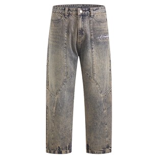 [陈浚铭同款]404MOB美式贴布刺绣凉感短袖T恤男女ins宽松情侣上衣