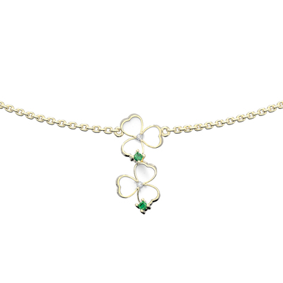 BENSHENG三叶草项链原创法式女