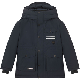 暇步士童装儿童羽绒服25冬大童中长款羽绒服男童女童保暖厚户外服