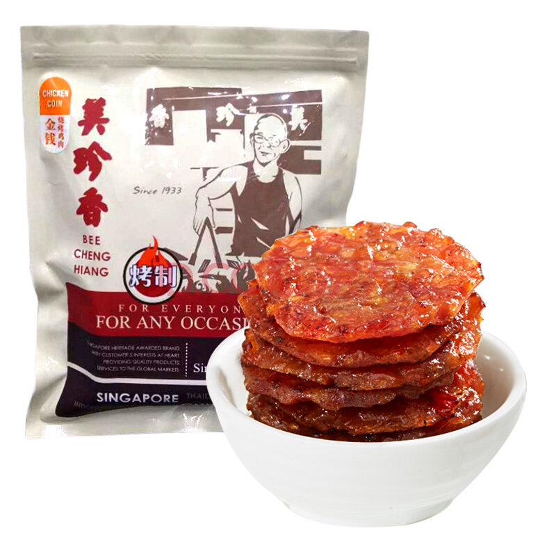 美珍香金钱烧烤猪肉250g休闲食品