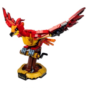 拼图拼搭哈利波特霍格沃茨火凤凰福克斯海德薇拼装中国积木76394