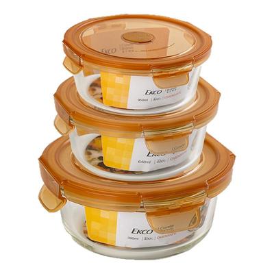 【买1送1】圆形玻璃保鲜盒