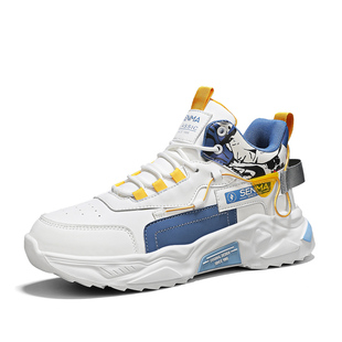森马男鞋2025冬季新款时尚休闲鞋厚底增高潮流个性设计运动老爹鞋