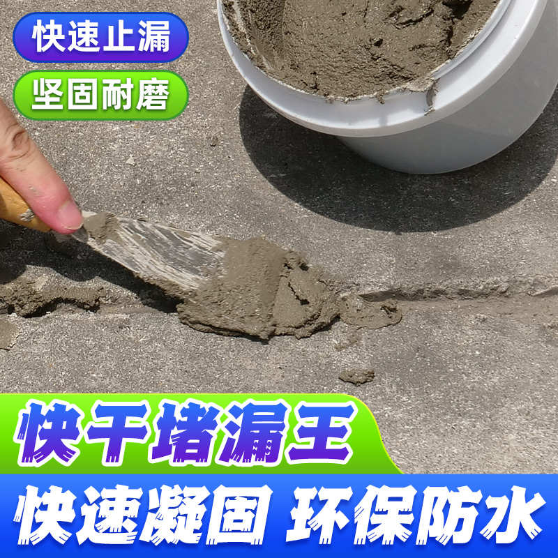 莱仕德水泥砂浆防水堵漏王快干补漏屋顶卫生间水不漏裂缝填充剂