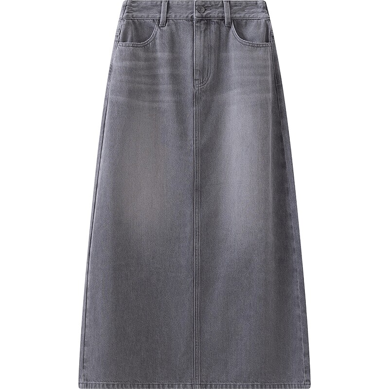 【商场同款】播26夏新品水洗牛仔半身裙女高腰裙子BDT2BD1684
