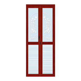 浴室卫生间厨房阳台折叠门钛镁铝合金双扇折叠门推拉门小折叠门