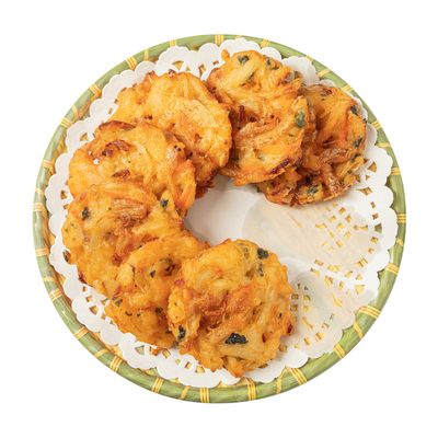 米兰虾饼二分钱油炸小吃点心