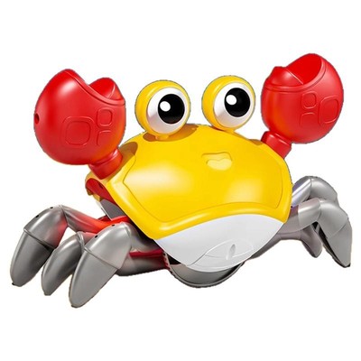 逃跑螃蟹玩具发光的儿童电动玩具