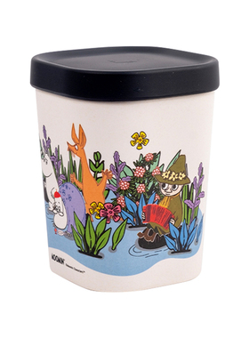 芬兰姆明moomin带盖收纳储物罐子