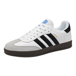 欧洲站春季高端桑巴德训鞋男鞋女鞋青年真皮百搭休闲潮流鞋子板鞋