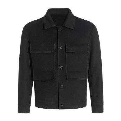 ANDREW MACKENZIE男士 秋冬款休闲舒适绵羊毛工装风夹克外套上衣