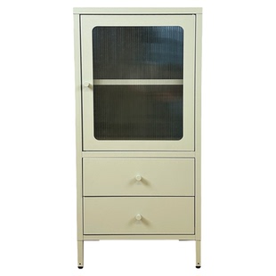 科飞亚下两抽餐边柜抽屉柜厨房餐厅收纳柜钢制靠墙客厅茶水柜矮柜