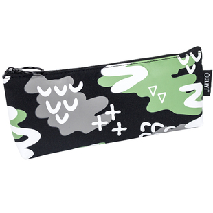 欧力益小学生笔袋女简约大容量可容纳20cm直尺多功能文具铅笔盒男