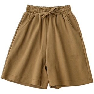 长绒棉+索罗娜 儿童珠地棉短裤 男女童薄款裤中大童夏款