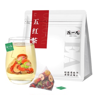 陈一凡五红茶玫瑰花茶红枣枸杞桂圆气血熬夜花茶包适合女生喝的