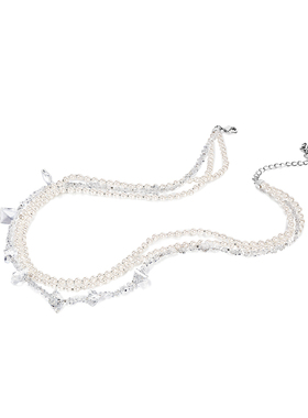 she’s水晶珍珠轻奢小众项链