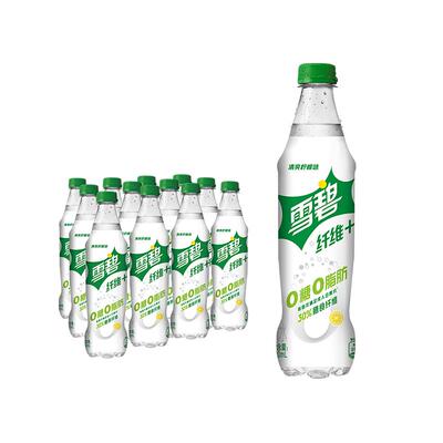 雪碧纤维+柠檬味汽水500mlx12瓶