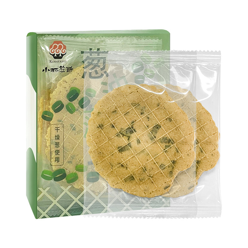 小林煎饼香葱薄饼咸味早餐葱油饼干脆办公室宿舍休闲零食品临期