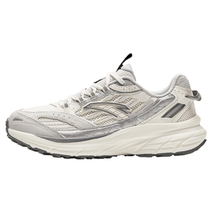 安踏AT957丨女鞋复古跑步鞋女春季新款拼接潮流老爹鞋休闲运动鞋