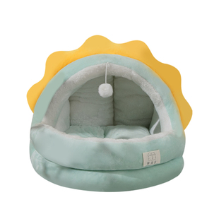 宠物猫窝四季通用猫窝冬天保暖多猫家庭猫窝封闭式安全感猫窝睡垫