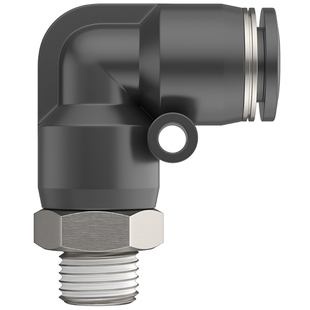 气动气管快速接头L型螺纹弯头PL8-02 6-01气缸快插弯通接头PL4-M5
