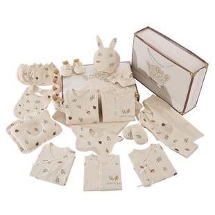 新生儿礼盒初生婴儿衣服秋冬套装刚出生满月宝宝婴幼儿的见面礼物