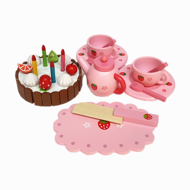 儿童小餐具玩具木质厨房女过家家