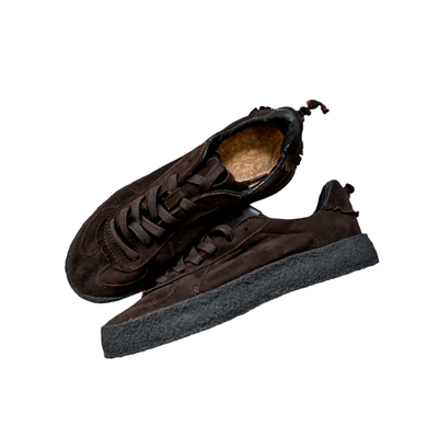 SONOFL复古头层羊皮翻毛德训鞋