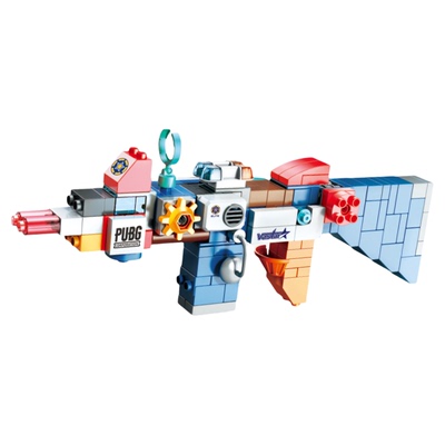 费乐大颗粒百变积木枪玩具